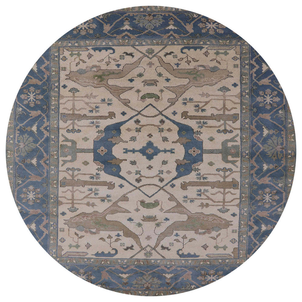 Ahgly Company Indoor Round Mid-Century Modern Area Rugs, 3' Round