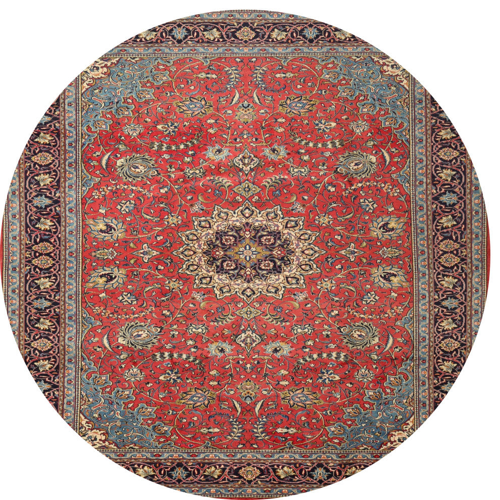 Ahgly Company Indoor Round Traditional Area Rugs, 3' Round