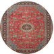 Ahgly Company Indoor Round Traditional Area Rugs, 3' Round