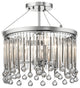 Semi Flush 3-Light, Chrome