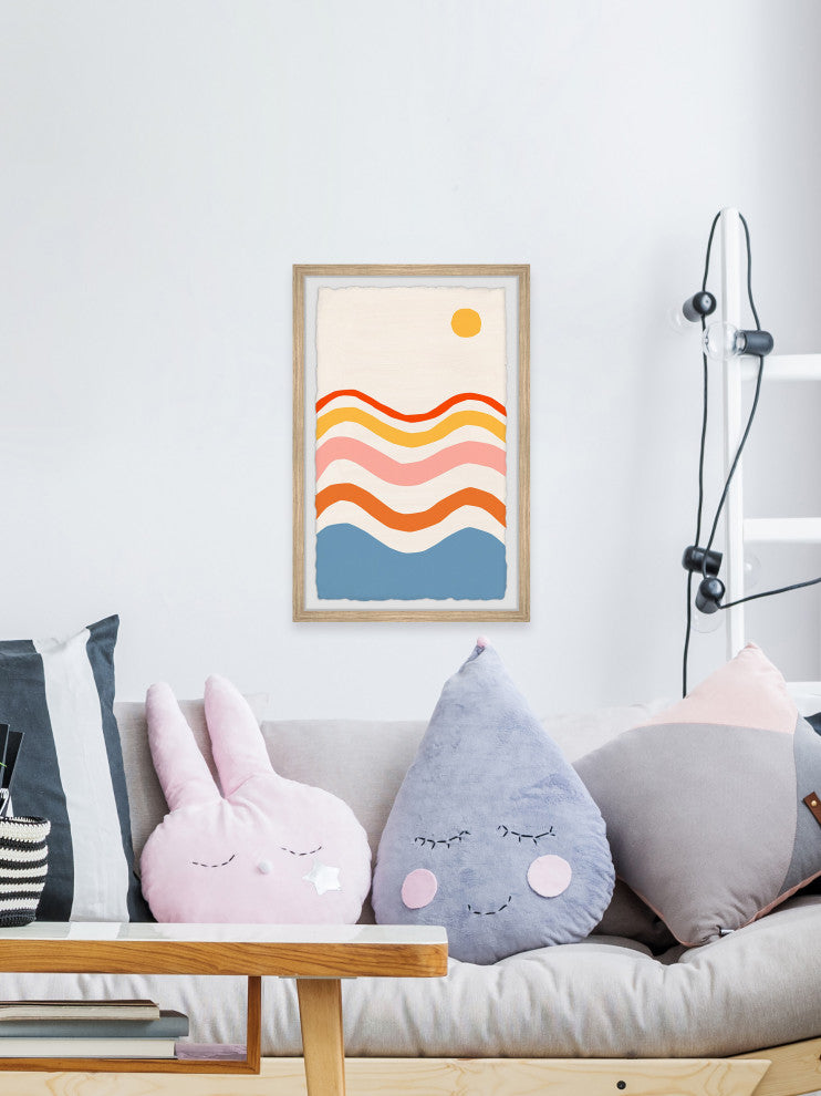 "Reflecting Rays" Framed Painting Print, 20x30