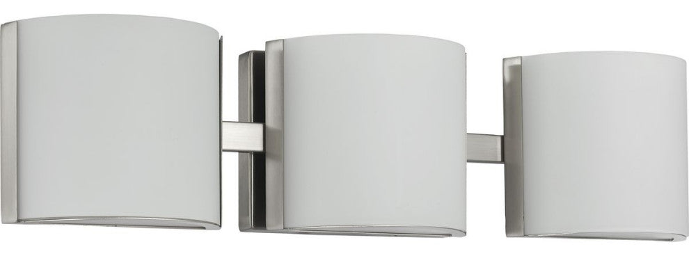 Arch LED Collection Brushed Nickel 3-Light LED Bath