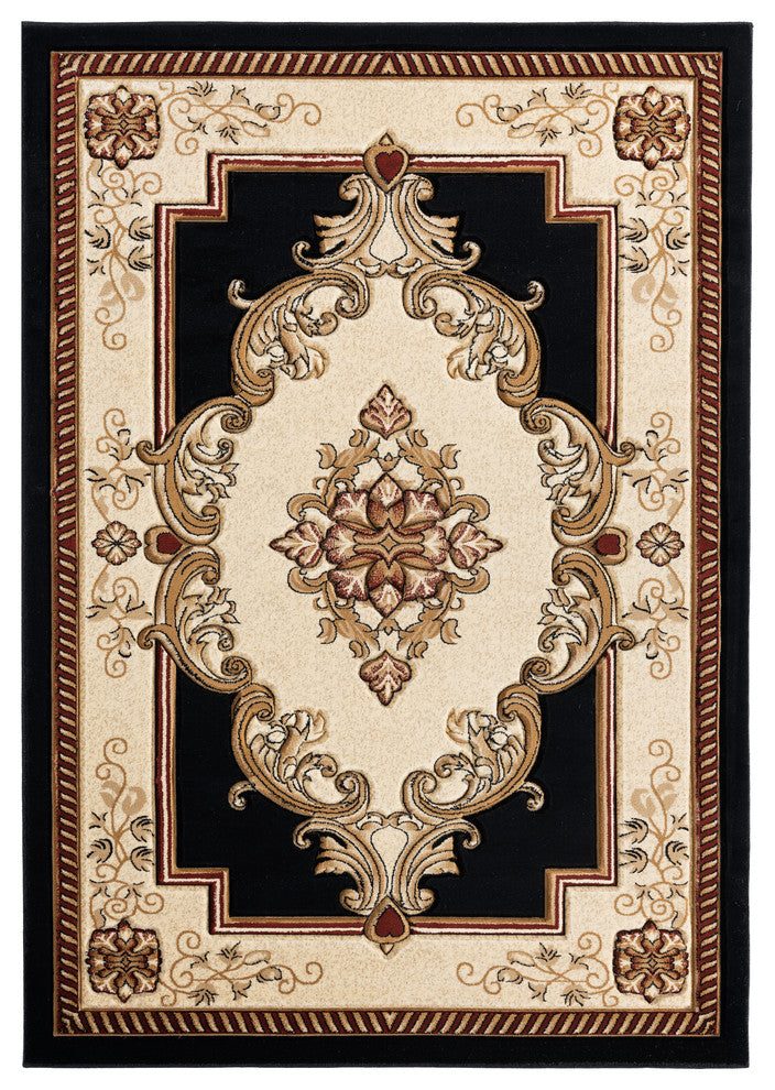 United Weavers Bristol Fallon Black Area Rug 5'3x7'6