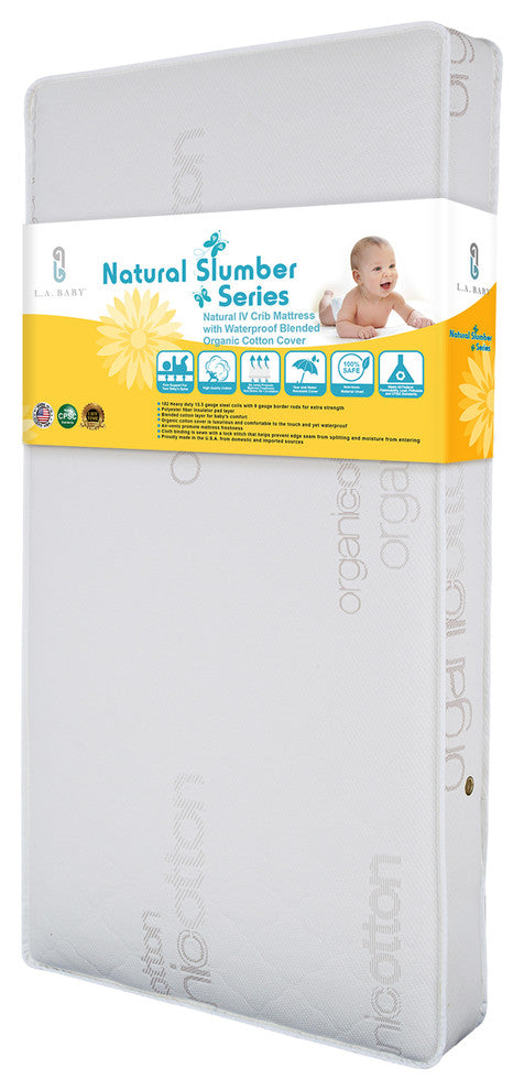 Natural IV Mattress, Waterproof Organic Cotton Cover