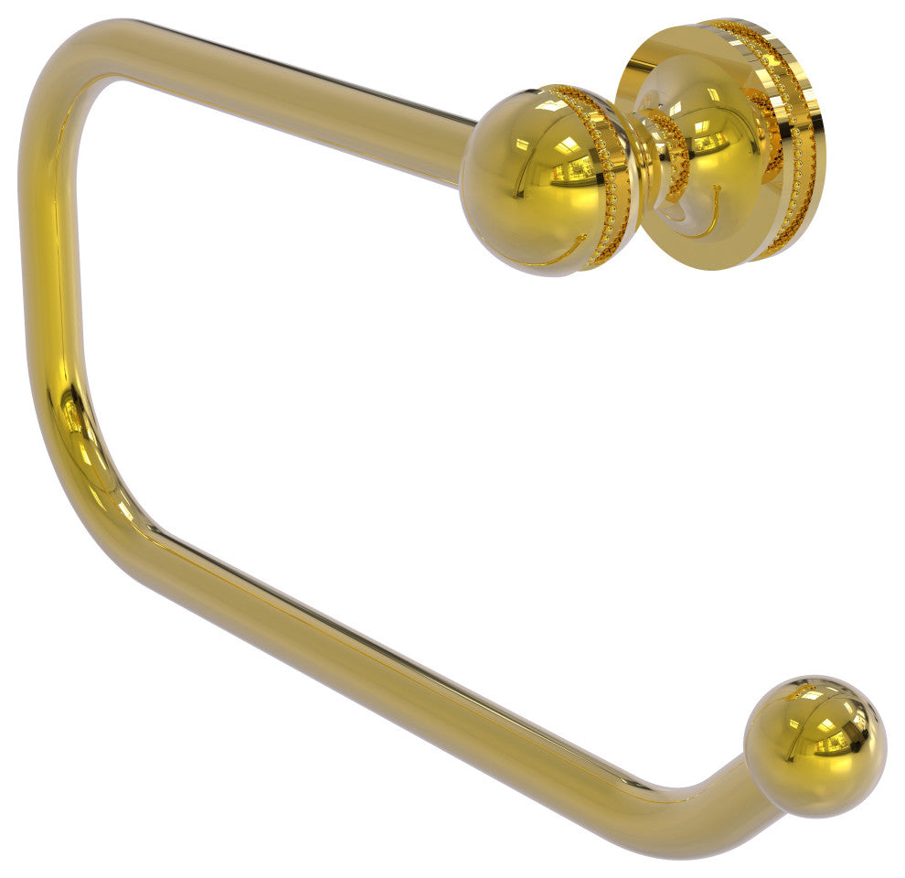 Mambo European Style Toilet Tissue Holder, Polished Brass