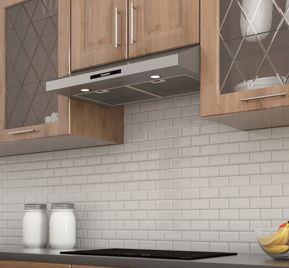 Slim Stainless Steel Under Cabinet Range Hood, 30"