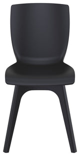 Compamia Mio PP Modern Chair, Set of 2, Black