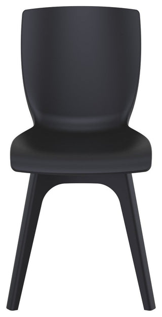 Compamia Mio PP Modern Chair, Set of 2, Black
