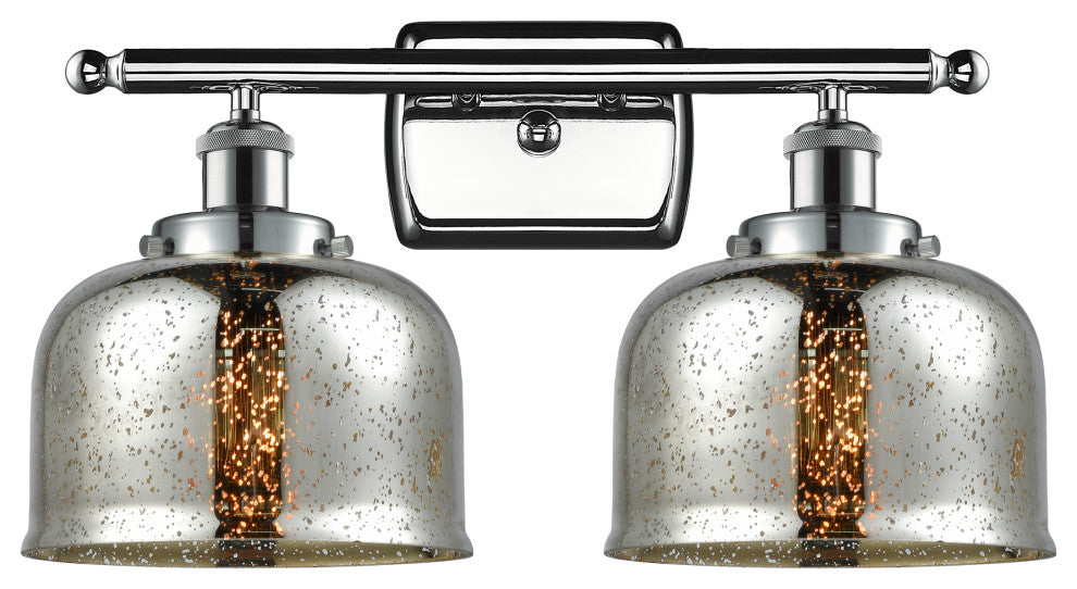 Innovations 916-2W-PC-G78 2-Light Bath Vanity Light, Polished Chrome