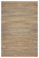 8" x 10" Tan and Navy Braided Jute Area Rug