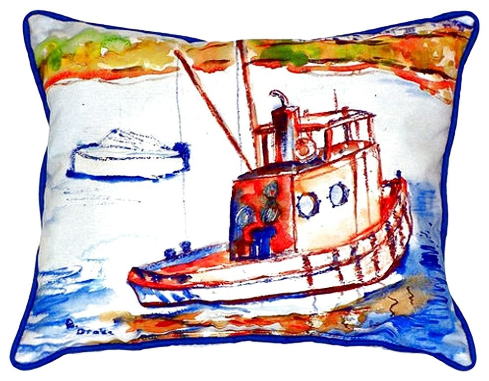 Rusty Boat Large Indoor/Outdoor Pillow 16x20