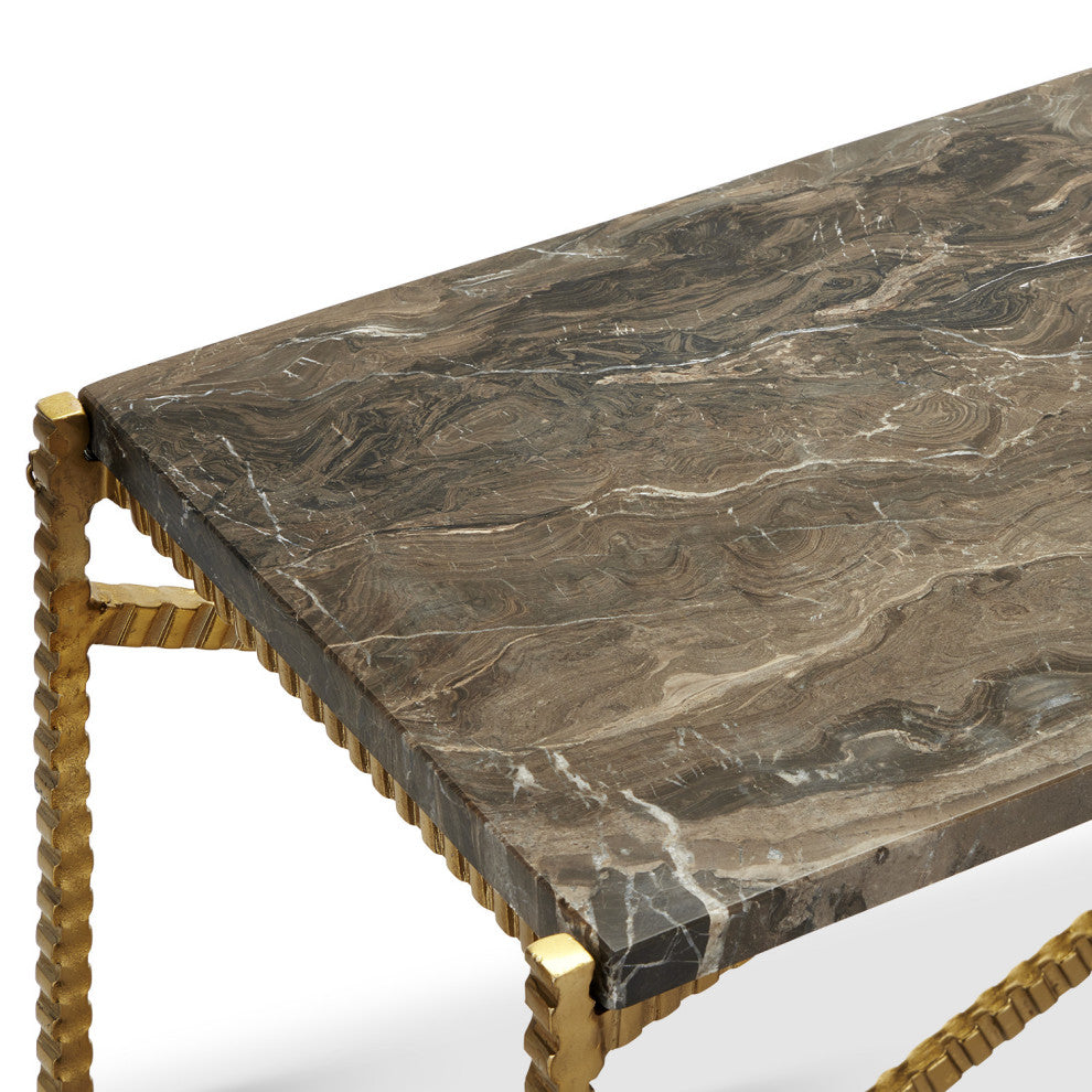 Flying Marble Gold Console Table