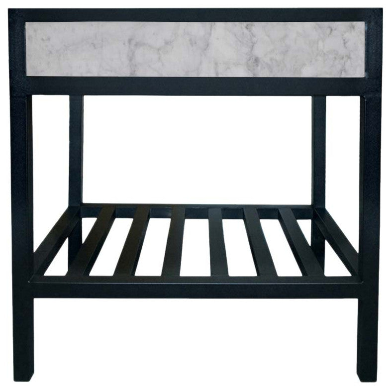Cuzco Vanity Base, Carrara Marble, 30"