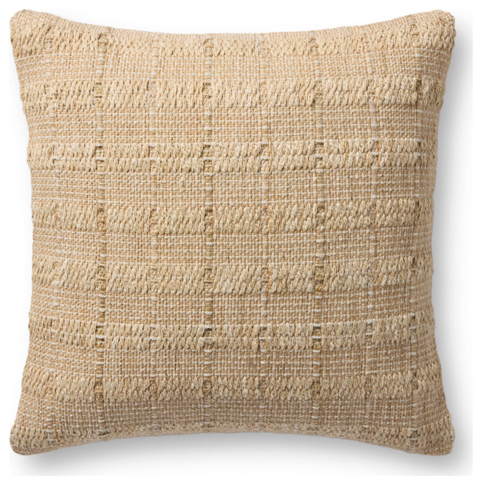 Loloi PLL0188 Tan 20'' x 20'' Cover Only