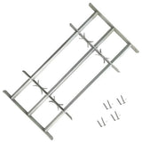 vidaXL Window Security Bars Extendable Window Guard Grill Galvanized Steel