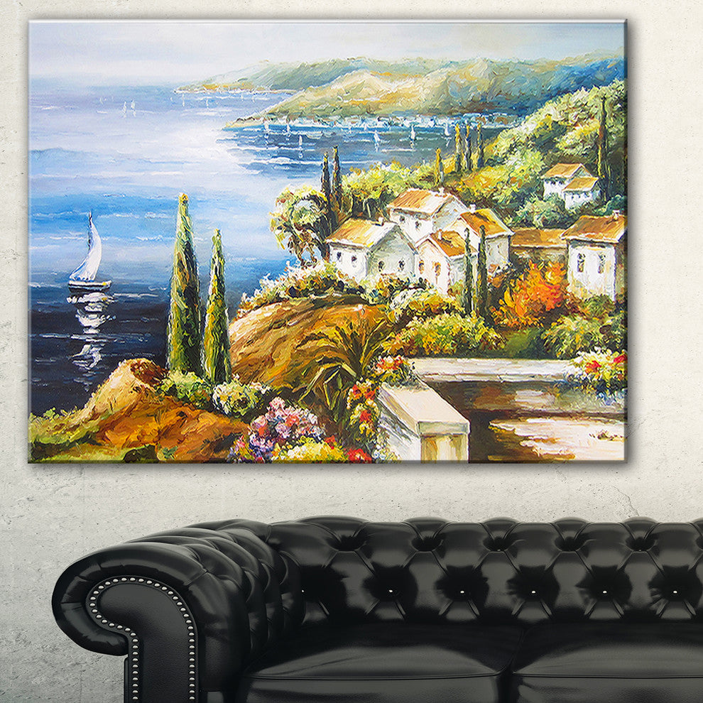 "Sailing Boat Remote View" Canvas Print