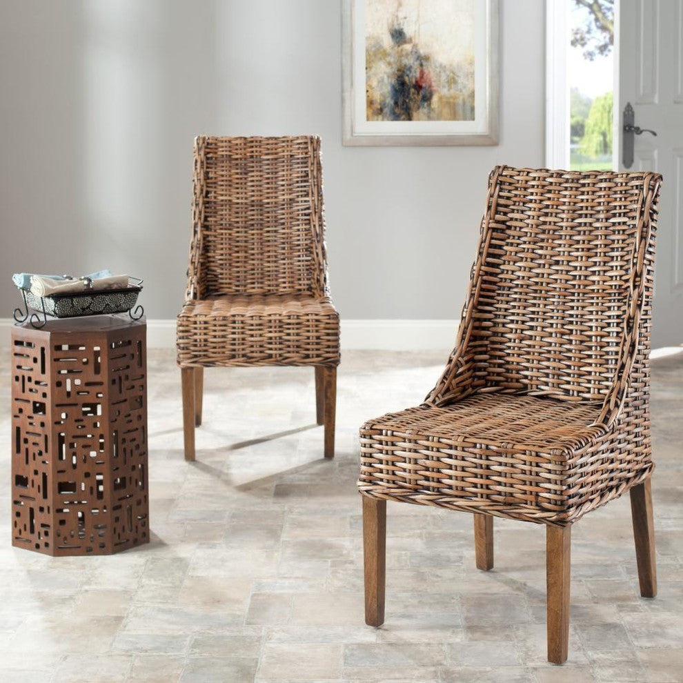 Safavieh Suncoast Arm Chairs, Set of 2, Brown