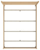 Lennon Rounded Leg Bed, Light Brown, Queen