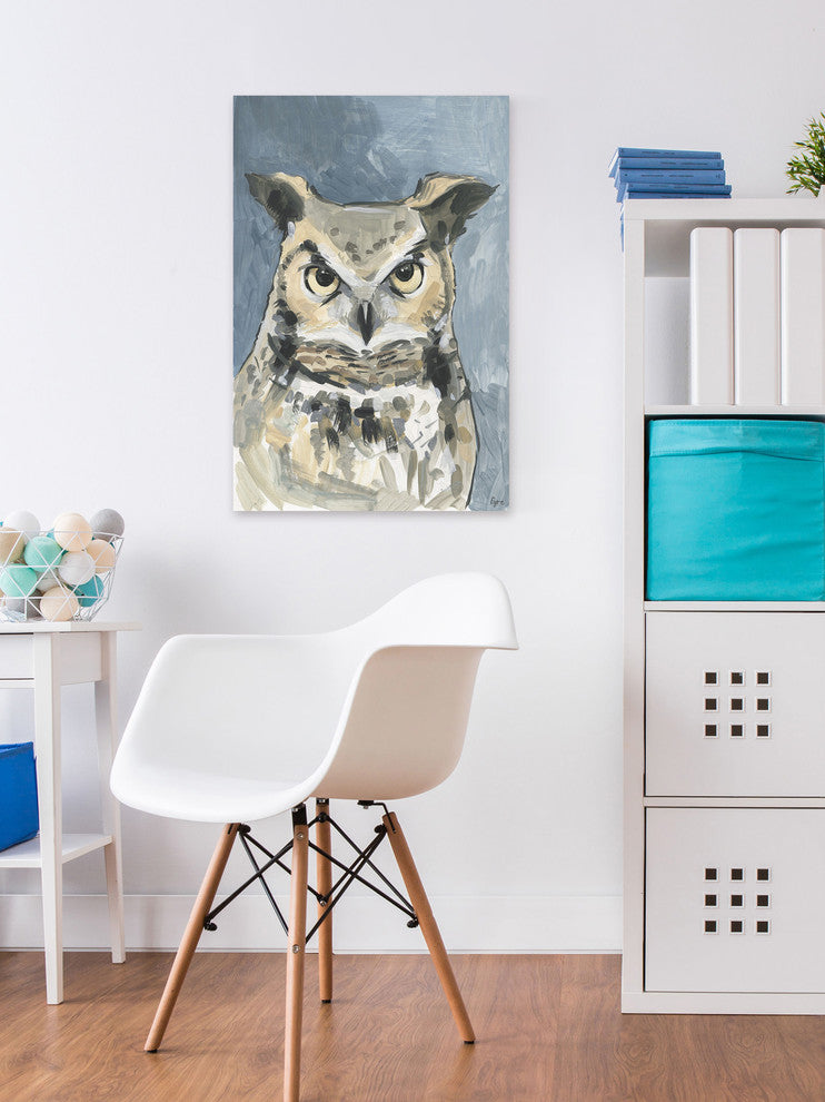 "What a Hoot" Painting Print on Wrapped Canvas, 24"x36"