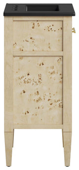 Elysian 18" Wood Bathroom Vanity - Black Burl