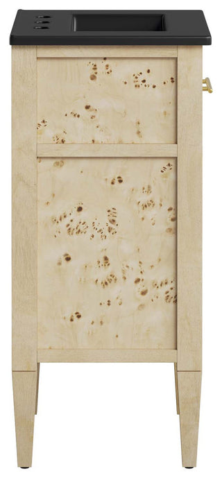 Elysian 18" Wood Bathroom Vanity - Black Burl