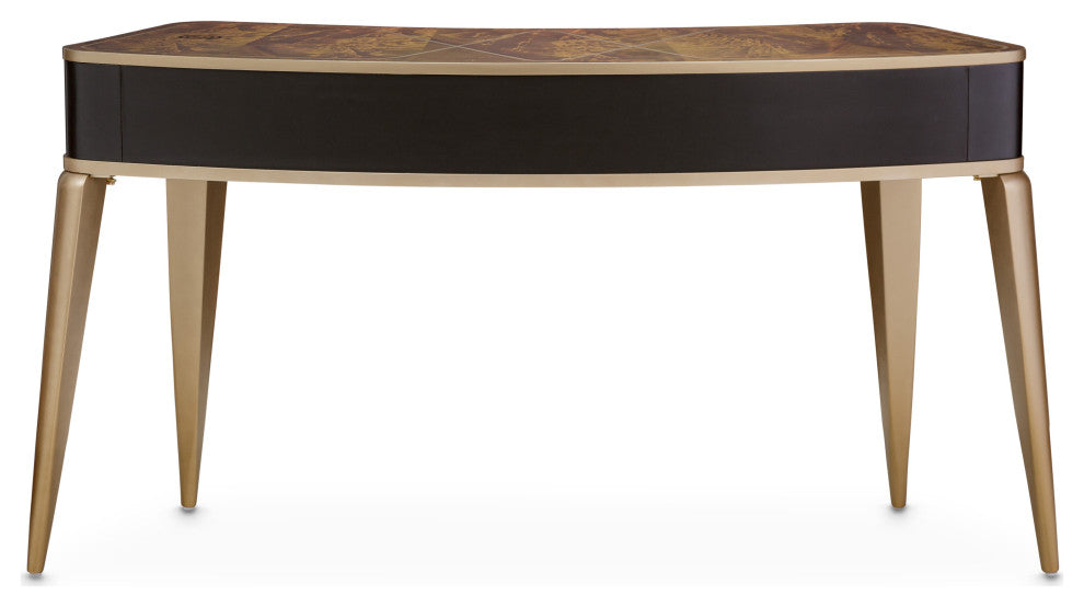 Malibu Crest Vanity/Writing Desk - Crotch Mahogany