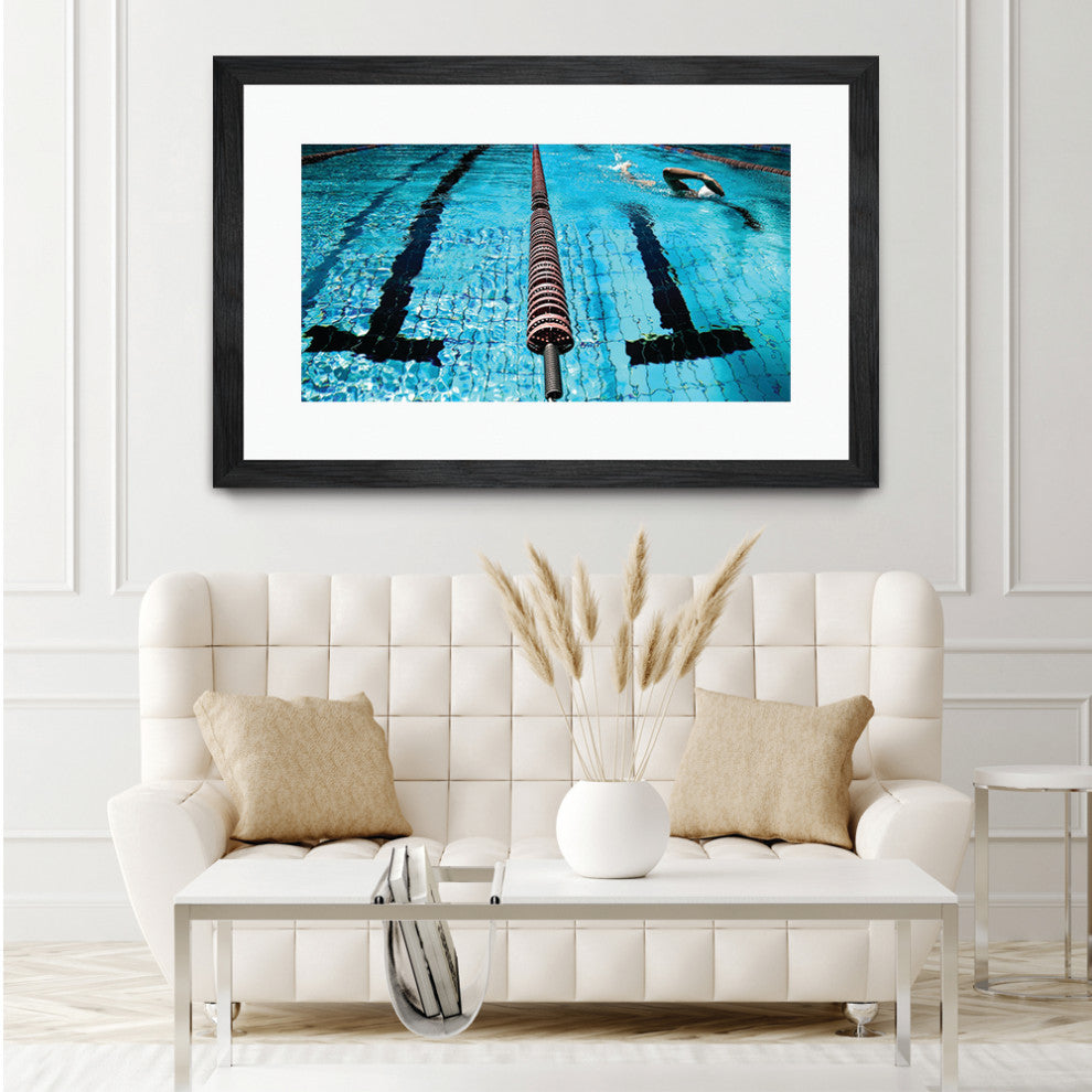 "Breaststroke" Matted and Framed, 36" X 52"