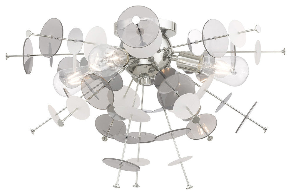 Livex Lighting Polished Chrome 4-Light Ceiling Mount