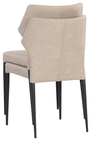 James Stackable Dining Chair, Bounce Stone, Set of 2