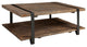 Modesto 48" L Reclaimed Wood Coffee Table, Rustic Natural