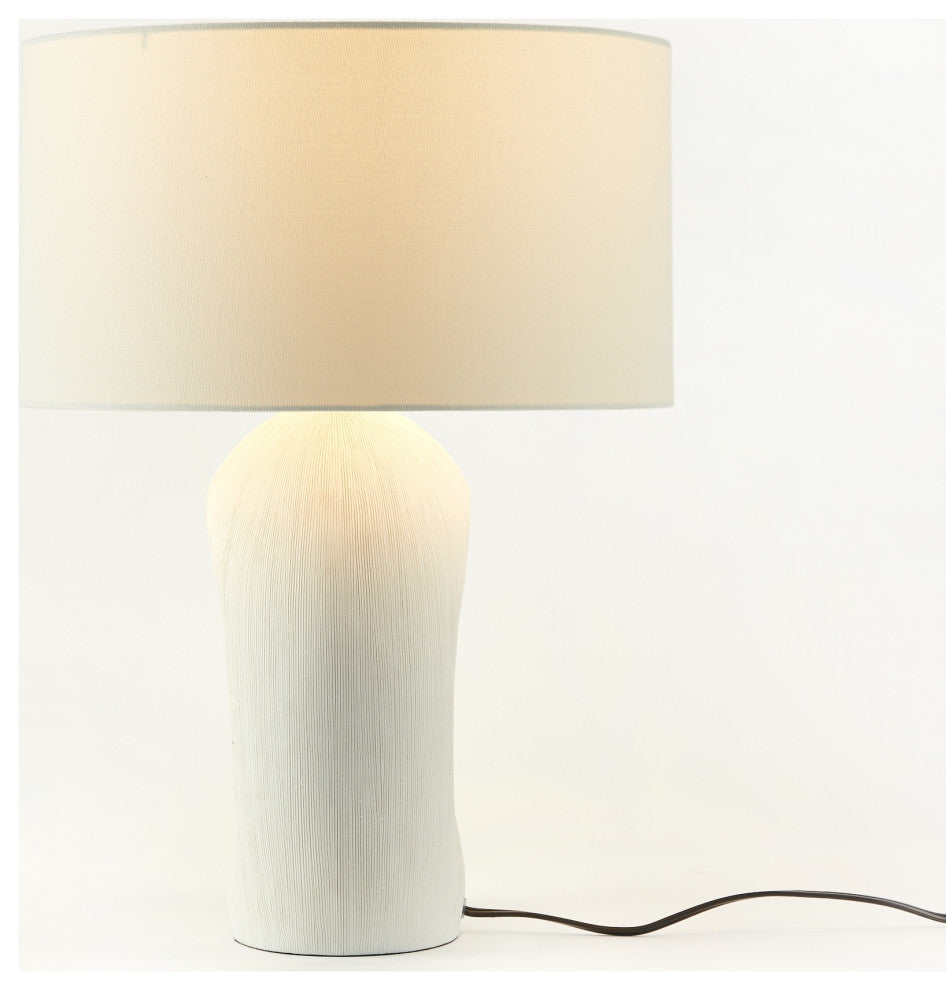 Komi Table Lamp-Textured Matte White