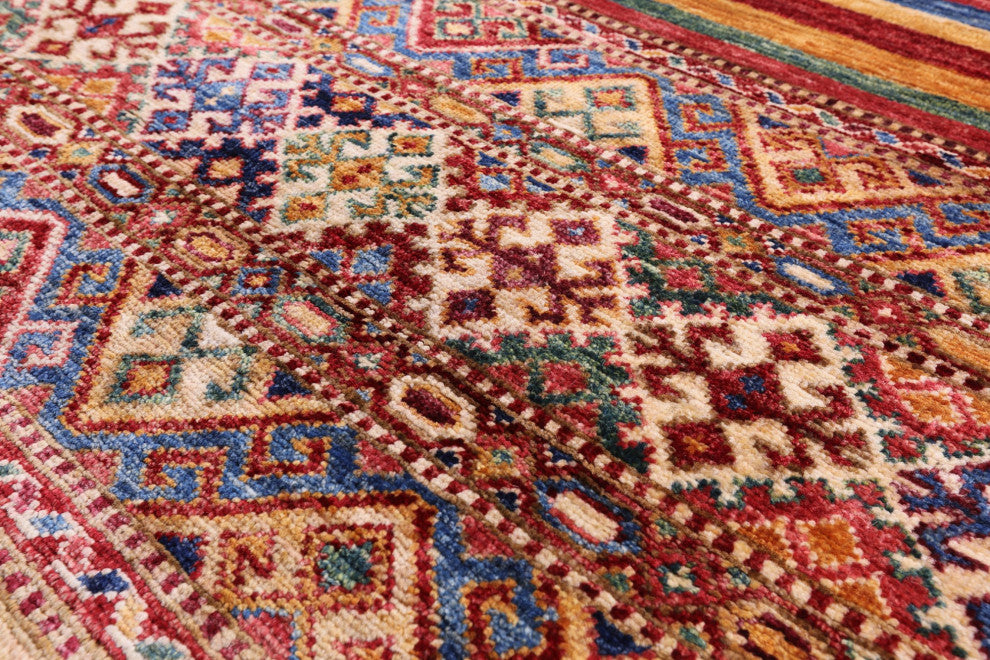 Super Kazak Khorjin Hand Knotted Rug 5' 5" X 8' 0" Q5447