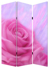 48 X 72 Multi Color Wood Canvas Flourish  Screen