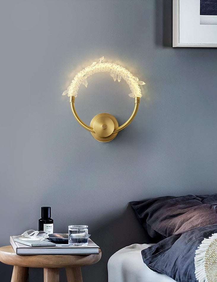 Mollerussa | Minimalist Luxury Crystal LED Wall Lamp