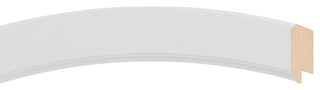 Pescara Framed Mantel Mirror, Crescent Cathedral, 38.4"x27.4", Linen White