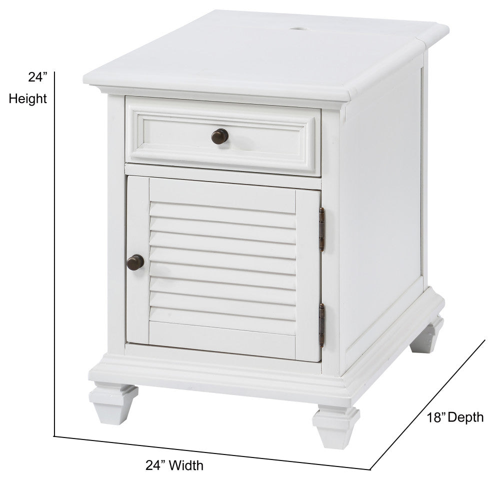 Charlestown Storage End Table With USB