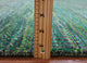 10' Square Hand Knotted Wool and Silk Super Savannah Gabbeh Rug Q6105