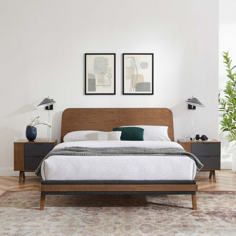 Dylan 3 Piece Bedroom Set, Walnut