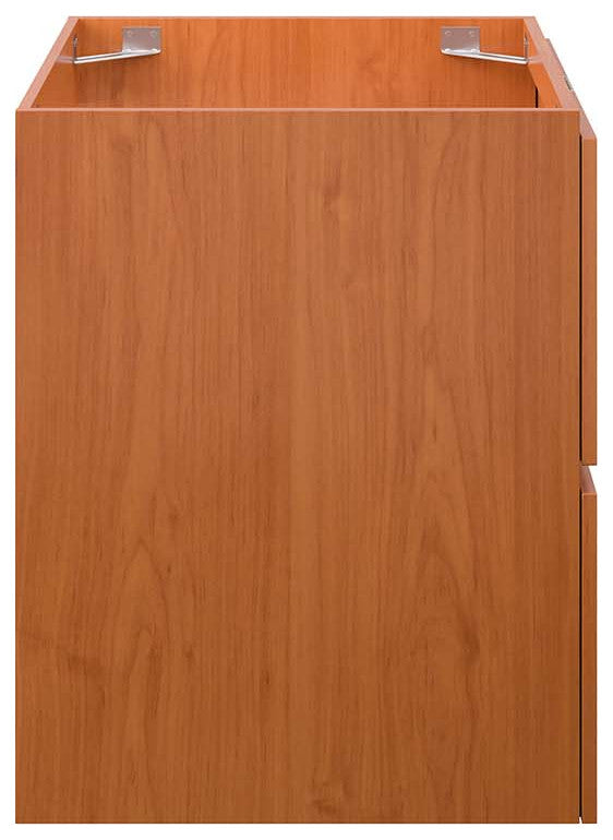 Scenic 24" Wall-Mount Bathroom Vanity Cabinet, Cherry Walnut