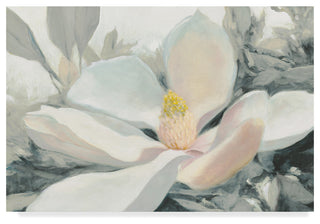Julia Purinton 'Majestic Magnolia Green Gray Crop' Canvas Art