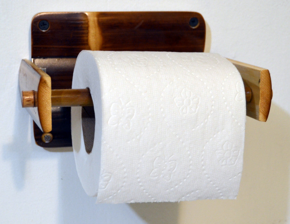 Eco-friendly Bamboo Toilet Paper Holder