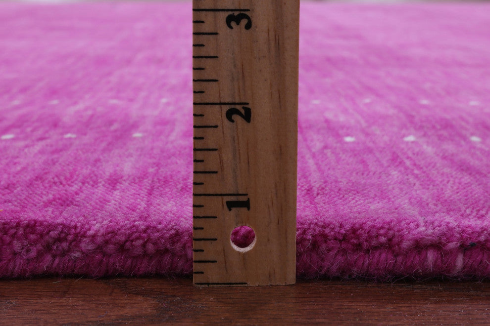 6' Square Persian Gabbeh Handmade Rug - Q15051