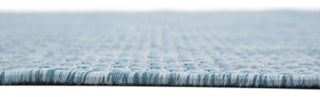 Unique Loom Aquamarine Solid Outdoor 6' 0 x 9' 0 Area Rug