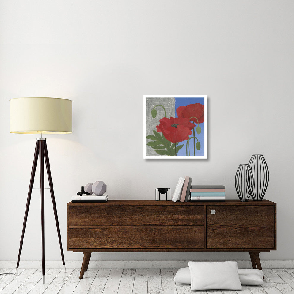 "More Poppies" Digital Paper Print by Kathrine Lovell, 26"x26"