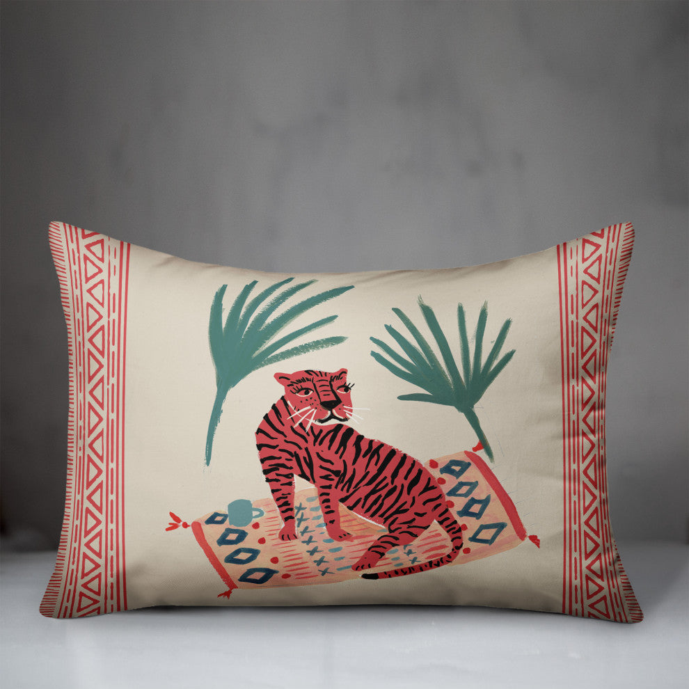 Palm Tiger 14x20 Indoor / Outdoor Pillow