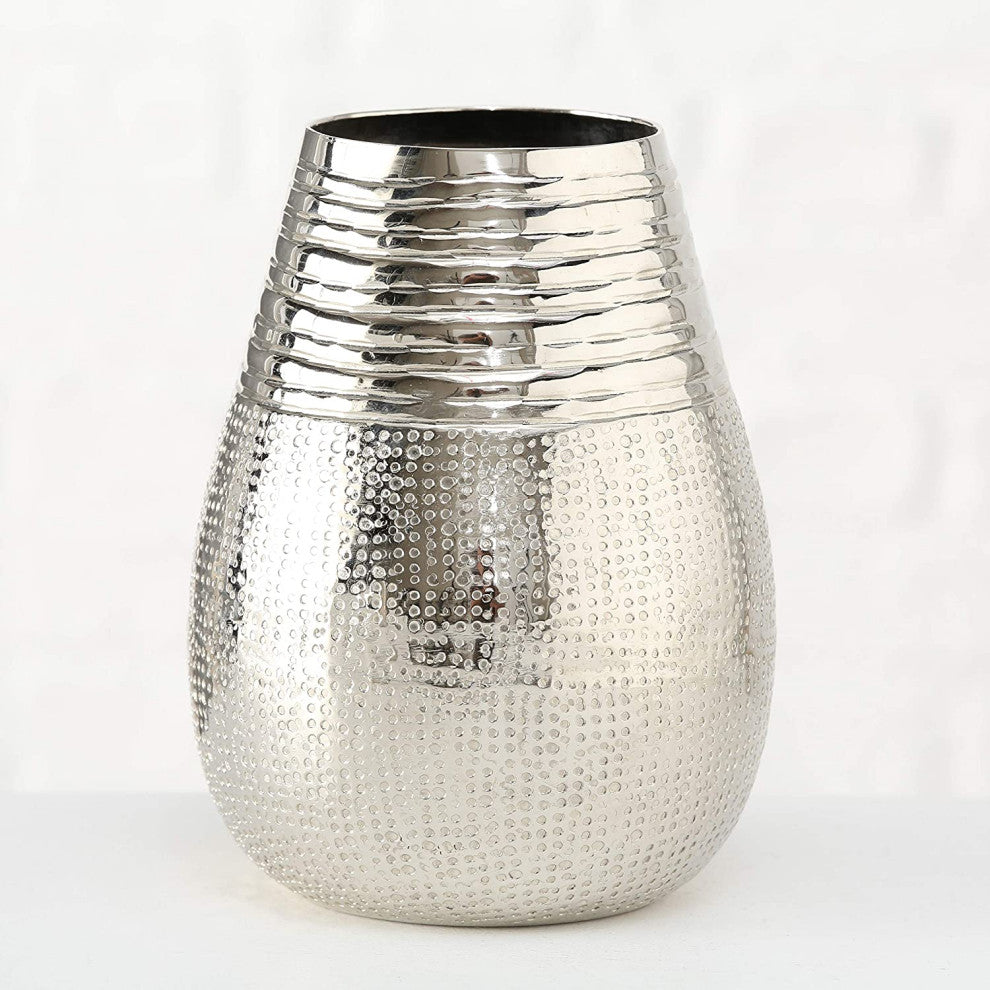 Hammered Metal Vase