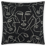 Face Up Pillow - Black