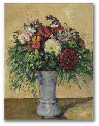 'Bouquet of Flowers in a Vase' Canvas Art by Paul Cezanne