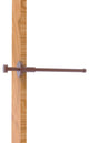 Modern Style Pullout Retractable Garment Rod, Antique Copper