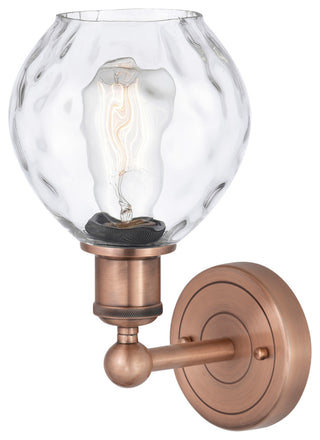 Waverly 1-Light 6" Sconce, Antique Copper Finish, Clear Shade